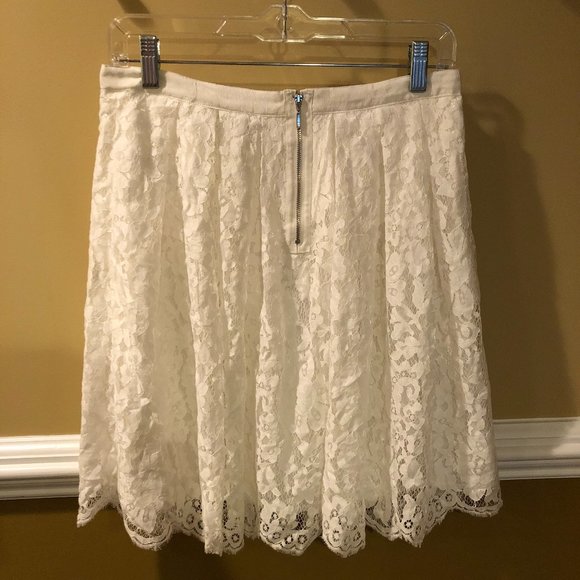 NEW Forever 21 white lace skirt - Picture 4 of 6